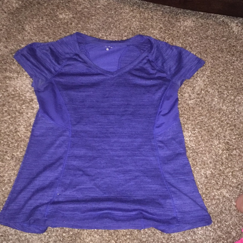 Workout tee. this is more blue/indigo in color